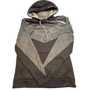 Under Armour Men's Black Graphic Logo Hoodie Pullover Sweatshirt Size SM P